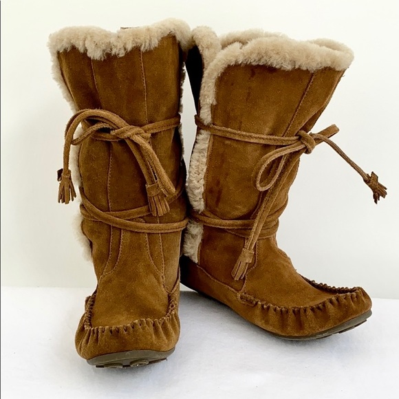 J. Crew Cordova Shearling Boots Worn Once! 7 - Picture 2 of 8